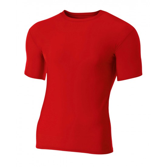 A4 - Adult Polyester Spandex Short Sleeve Compression T-Shirt