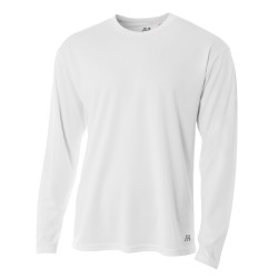 A4 - Men's Birds-Eye Mesh Long Sleeve T-Shirt