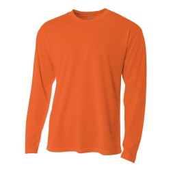 A4 - Men's Birds-Eye Mesh Long Sleeve T-Shirt