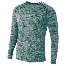 A4 - Adult Space Dye Long Sleeve Raglan T-Shirt