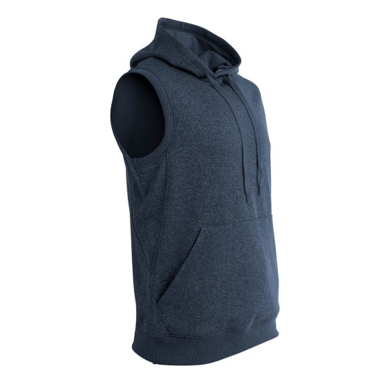A4 - Men's Agility Sleeveless Tech Fleece Pullover Hooded Sweatshirt