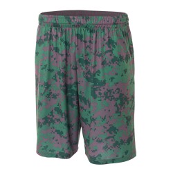 A4 - Adult 10" Inseam Printed Camo Performance Shorts