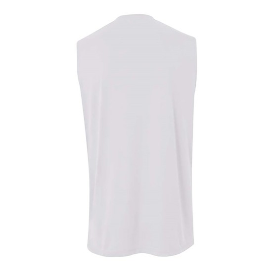 A4 - Youth Moisture Management V Neck Muscle Shirt