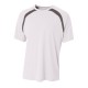 A4 - Boy's Spartan Short Sleeve Color Block Crew Neck T-Shirt