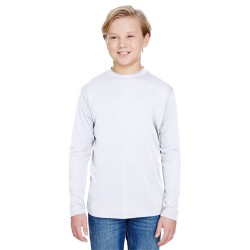 A4 - Youth Long Sleeve Cooling Performance Crew Shirt