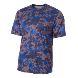 A4 - Youth Camo Performance Crew T-Shirt