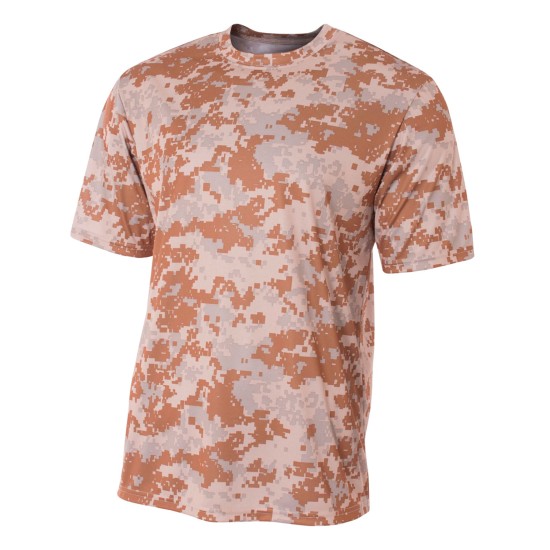 A4 - Youth Camo Performance Crew T-Shirt