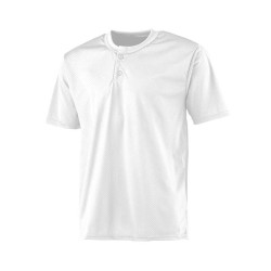 A4 - Youth 2-Button Mesh Henley Jersey