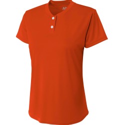 A4 - Girl's Tek 2-Button Henley Shirt