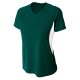 A4 - Ladies' Color Block Performance V-Neck T-Shirt