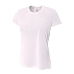 A4 - Ladies' Shorts Sleeve Spun Poly T-Shirt