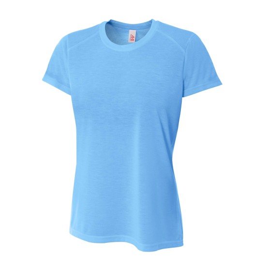 A4 - Ladies' Shorts Sleeve Spun Poly T-Shirt