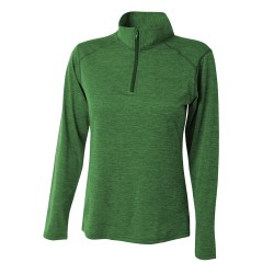 A4 - Ladies' Tonal Space-Dye Quarter-Zip