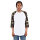 Adult 6 oz., 3/4-Sleeve Camo Raglan T-Shirt