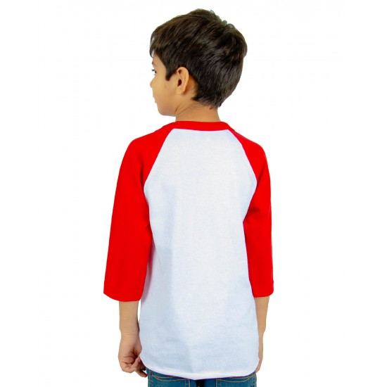 Youth 6 oz., 3/4-Sleeve Raglan