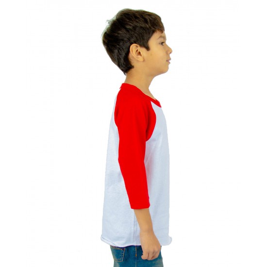 Youth 6 oz., 3/4-Sleeve Raglan