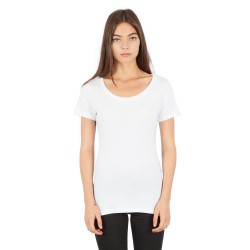 Ladies' Combed Ring-Spun Cotton Scoop T-Shirt