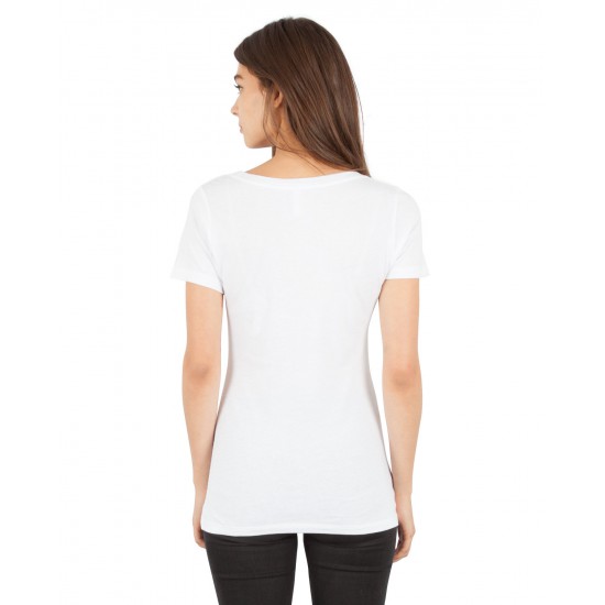 Ladies' Combed Ring-Spun Cotton Scoop T-Shirt
