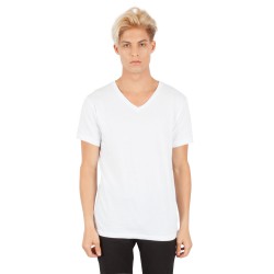 Men's Combed Ring-Spun Cotton V-Neck T-Shirt