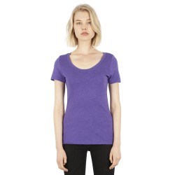 Ladies' 4.6 oz. Tri-Blend Scoop Neck T-Shirt