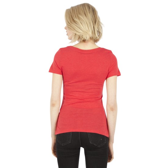 Ladies' 4.6 oz. Tri-Blend Scoop Neck T-Shirt