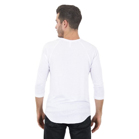 Unisex 4.6 oz. Tri-Blend 3/4-Sleeve Raglan T-Shirt