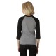 Unisex 4.6 oz. Tri-Blend 3/4-Sleeve Raglan T-Shirt