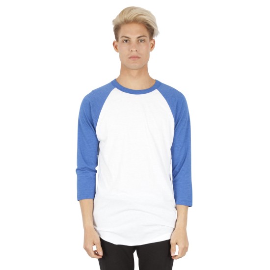 Unisex 4.6 oz. Tri-Blend 3/4-Sleeve Raglan T-Shirt
