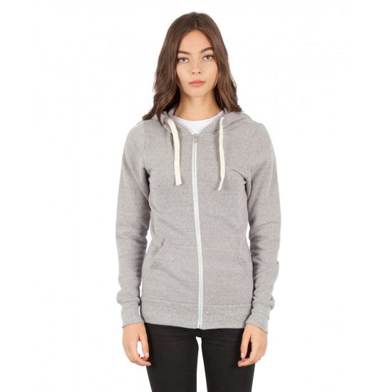 Unisex 7.8 oz. Tri-Blend Full-Zip Hoodie T-Shirt