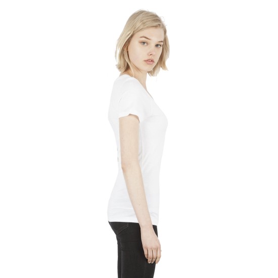 Ladies' 4.6 oz. Modal Deep V-Neck T-Shirt