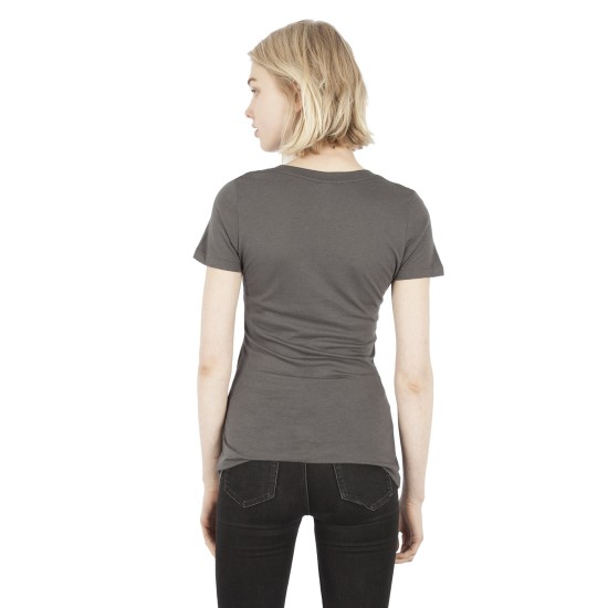 Ladies' 4.6 oz. Modal Deep V-Neck T-Shirt