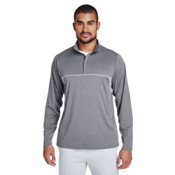 Men's Excel Mélange Interlock Performance Quarter-Zip Top