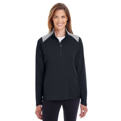 Ladies' Command Colorblock Snag Protection Quarter-Zip