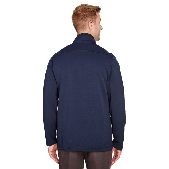 UltraClub - Men's Coastal Pique Fleece Quarter-Zip