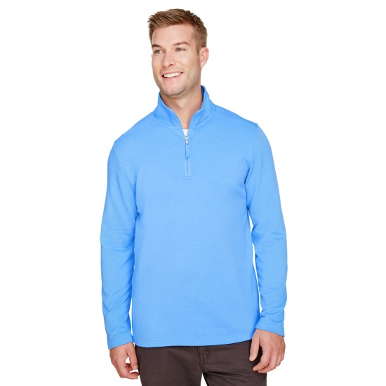 UltraClub - Men's Coastal Pique Fleece Quarter-Zip