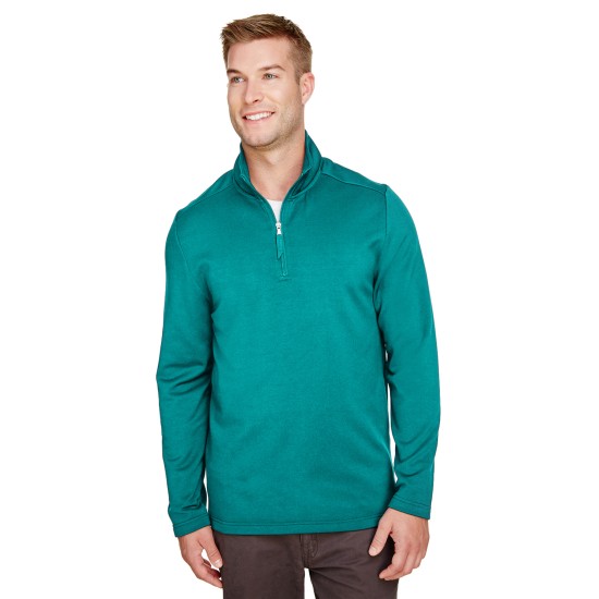 UltraClub - Men's Coastal Pique Fleece Quarter-Zip