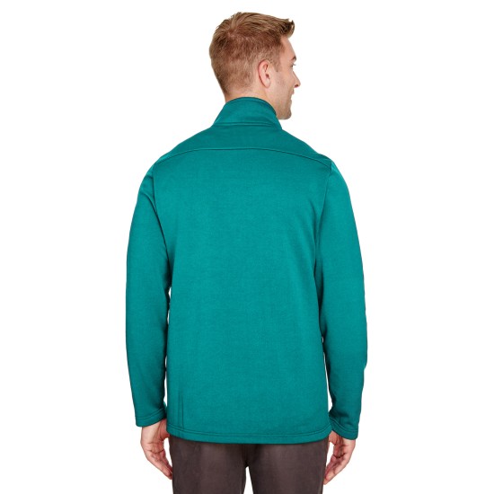 UltraClub - Men's Coastal Pique Fleece Quarter-Zip