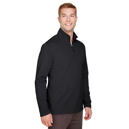 UltraClub - Men's Coastal Pique Fleece Quarter-Zip