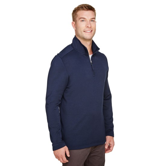 UltraClub - Men's Coastal Pique Fleece Quarter-Zip