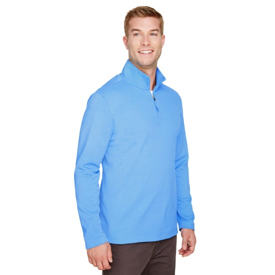 UltraClub - Men's Coastal Pique Fleece Quarter-Zip