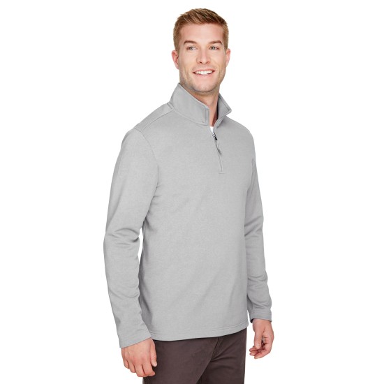 UltraClub - Men's Coastal Pique Fleece Quarter-Zip