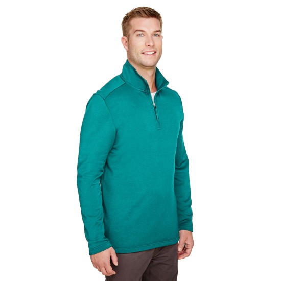 UltraClub - Men's Coastal Pique Fleece Quarter-Zip