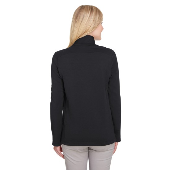 UltraClub - Ladies' Coastal Pique Fleece Quarter-Zip