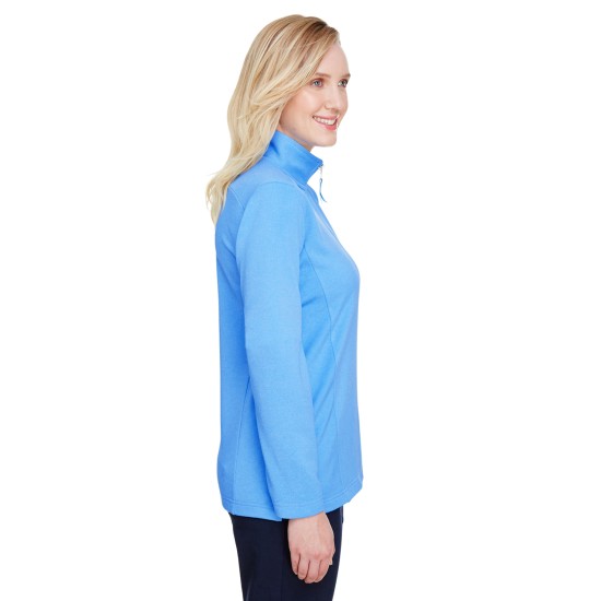 UltraClub - Ladies' Coastal Pique Fleece Quarter-Zip