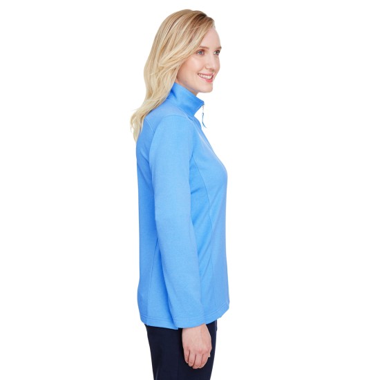 UltraClub - Ladies' Coastal Pique Fleece Quarter-Zip