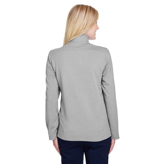 UltraClub - Ladies' Coastal Pique Fleece Quarter-Zip