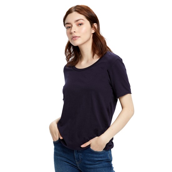 Ladies' Short-Sleeve Loose Fit Boyfriend Tee