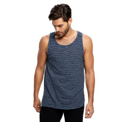 Men's Indigo Striped Tank