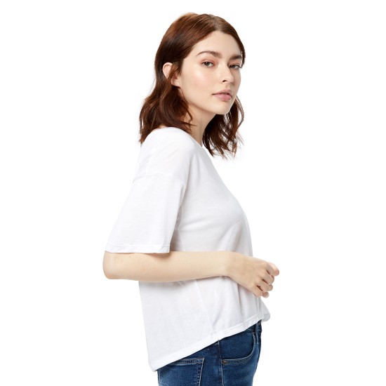 Ladies' 4.2 oz. Boxy Open Neck Top