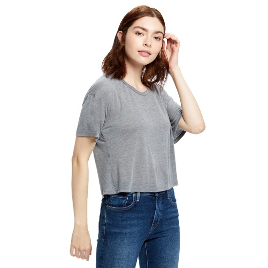 Ladies' 4.2 oz. Boxy Open Neck Top